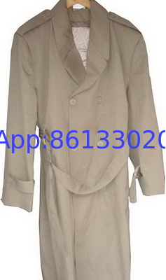 Warm Regular Fit Wool Military Coat With Long Sleeves