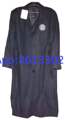 Warm Regular Fit Wool Military Coat With Long Sleeves
