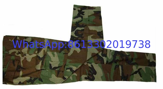 Olive Green Cotton Military Uniform with Multiple Pockets