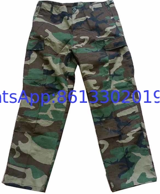 Olive Green Cotton Military Uniform with Multiple Pockets