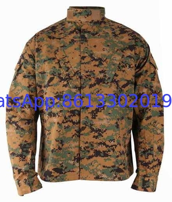 Regular Fit Solid Pattern Everyday Long Sleeve Military Style Uniform