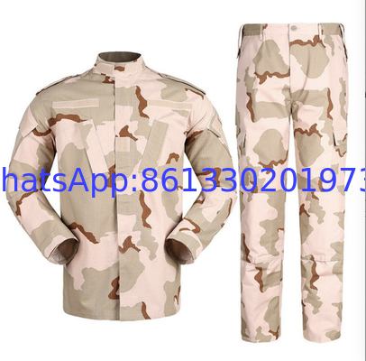 Camouflage Combat Uniform with Breathable and Water Repellent Fabric