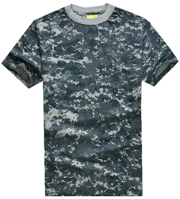 Short Sleeve Military Style Camouflage Military T-Shirt for Spring/Summer Pullover