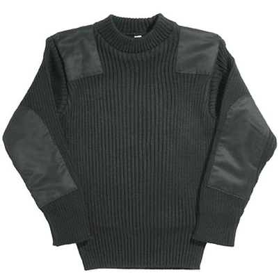 Shoulder Patches Military Sweater Hand Wash Or Dry Clean for a Military-Inspired Design