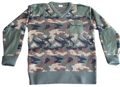 Shoulder Patches Military Sweater Hand Wash Or Dry Clean for a Military-Inspired Design
