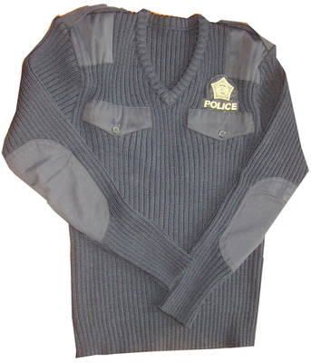 Zipper Closure Military Jersey for Army and Police in Solid Pattern