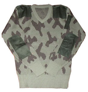 Ribbed Cuffs And Hem and Embroidered Logo Must-Have Features on this Army Sweater for a Classic Look