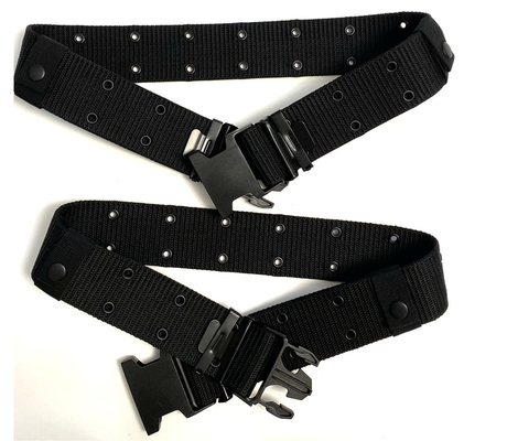 Police On Duty Or Army Daily Wear Military Belt with Army Logo and Buckle Up Design