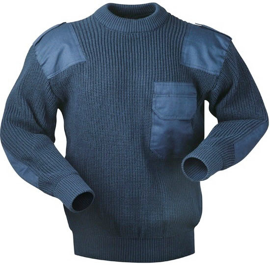 Shoulder Patches Military Sweater Hand Wash Or Dry Clean for a Military-Inspired Design