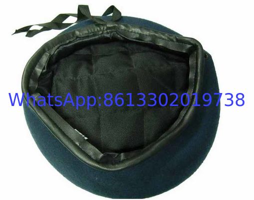 Flat Top Military Beret with Elastic Band Closure and Lightweight Construction